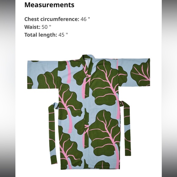 Bastua Ikea Marimekko kimono s/m - Picture 4 of 4